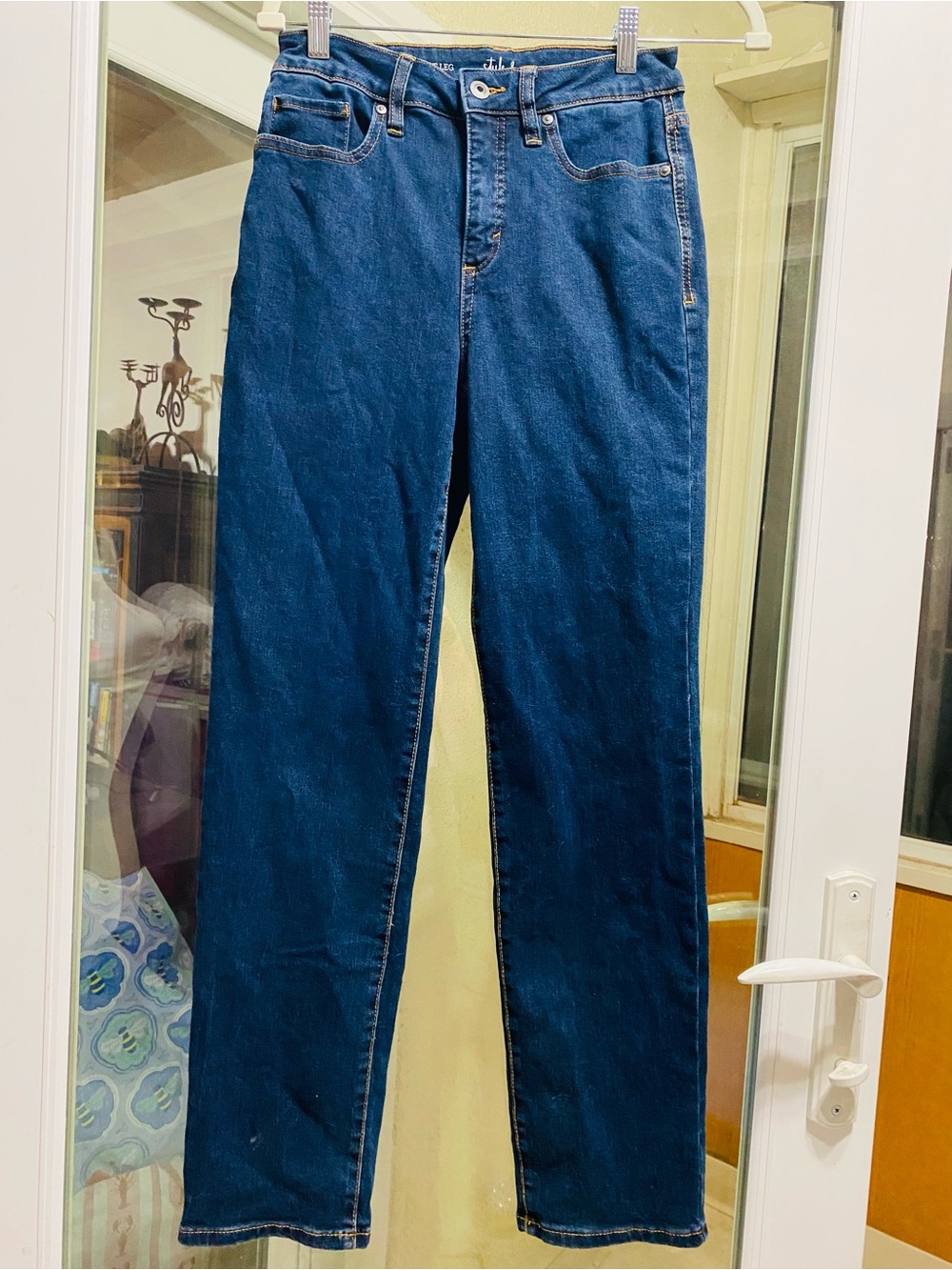 Style & Co Dark Wash Straight Leg Jeans Size 4